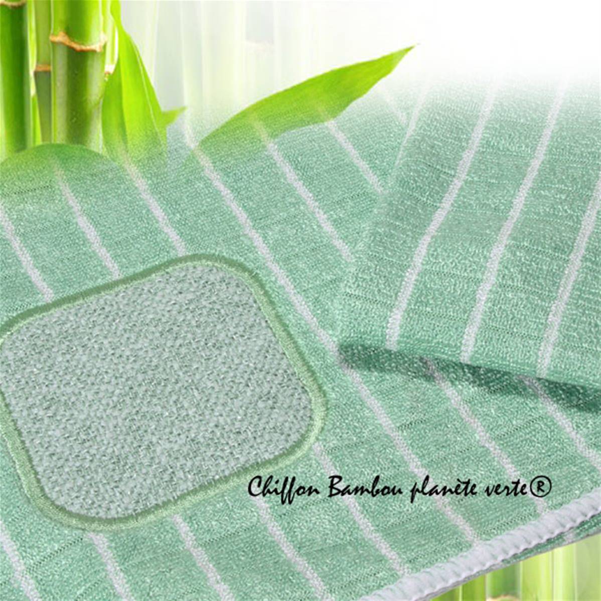Ensemble lingettes microfibres bambou planète verte ®